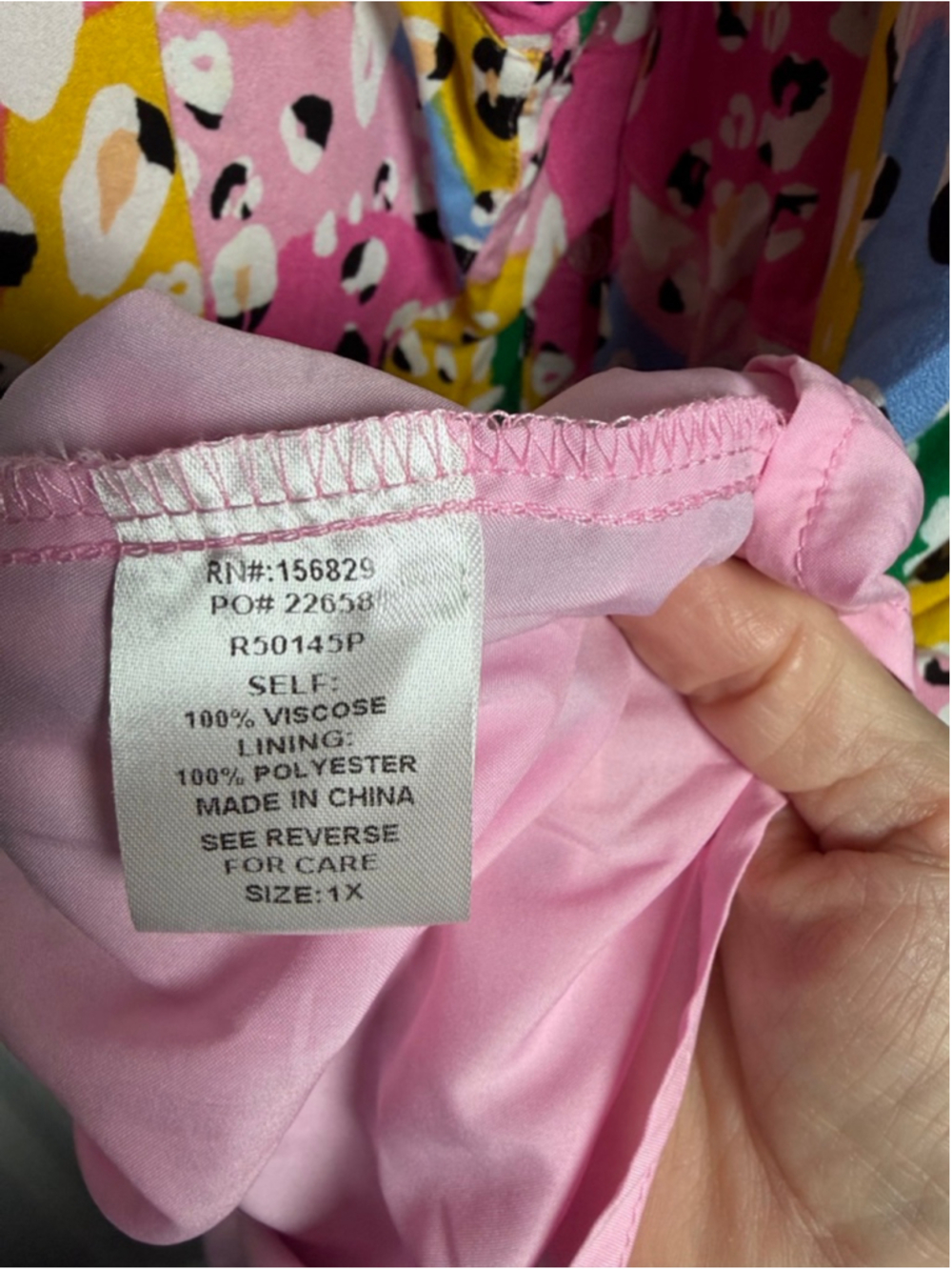 white birch Plus 1X Multi-color Romper - Picture 10 of 10